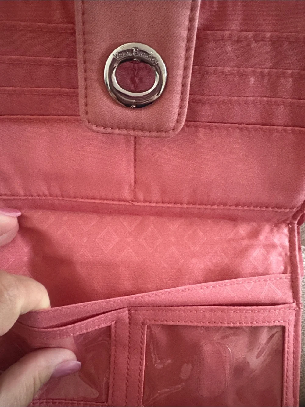 Vera Bradley compact quilted